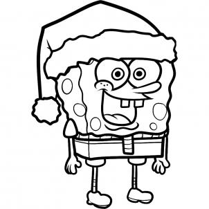 How to Draw Christmas Spongebob, Christmas Spongebob, Step by Step ...
