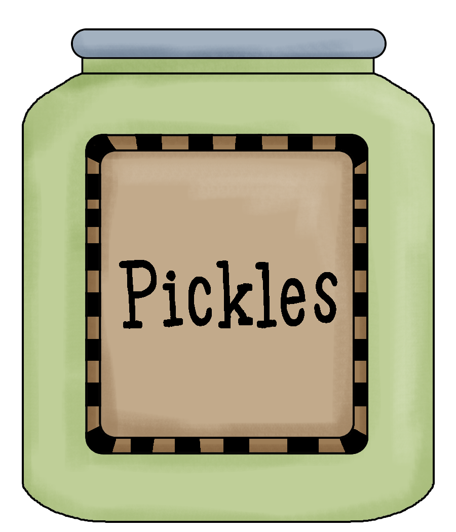Images For > Pickle Jar Clipart