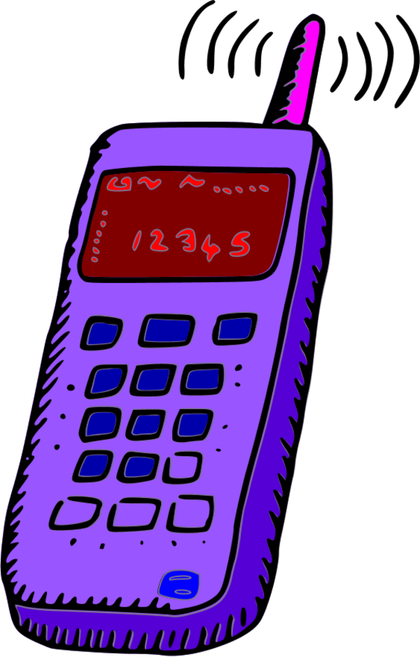 Analogue mobile phone - vector Clip Art