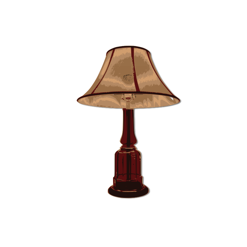 Clipart - table lamp turn off