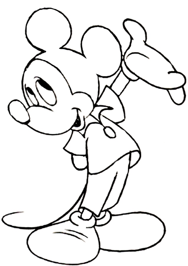 This is Mickey Coloring Page | Kids Coloring Page