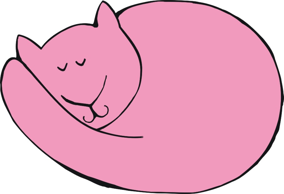 Cartoon Sleeping Cat