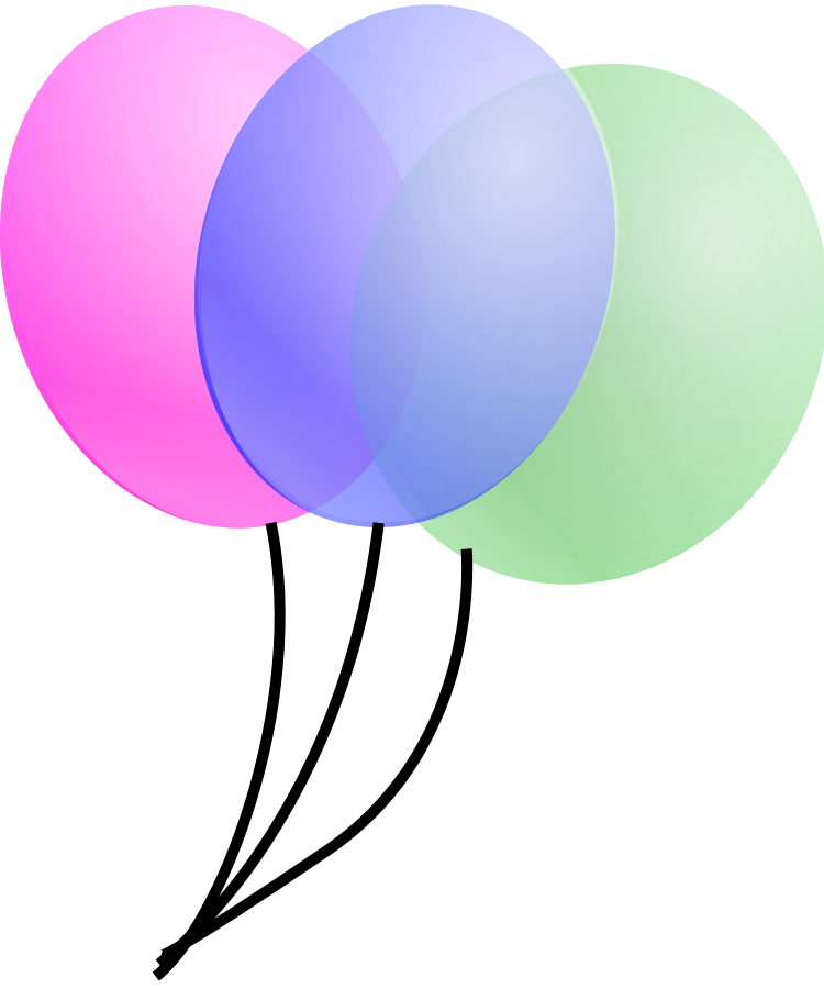 Party Balloons Clipart, vector clip art online, royalty free ...