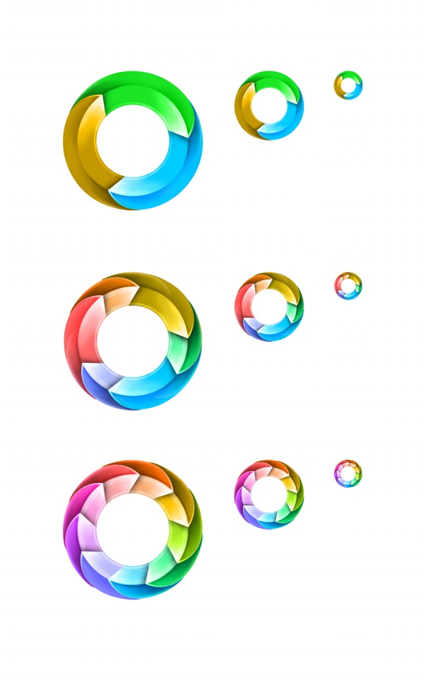 Colorful circular arrow PSD material | Free VECTOR GRAPHIC ...