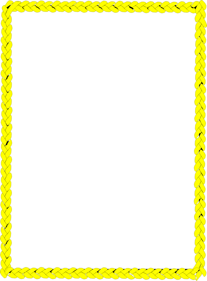 Yellow Rose Border Clip Art