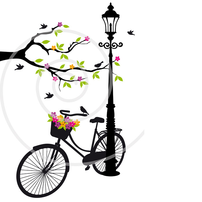Popular items for bicycle clipart on Etsy