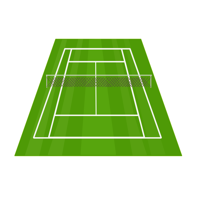 Clipart - tennis court
