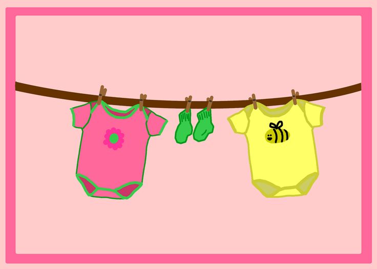 Baby Girls Clothes Line | Clip art for baby♡ | Pinterest