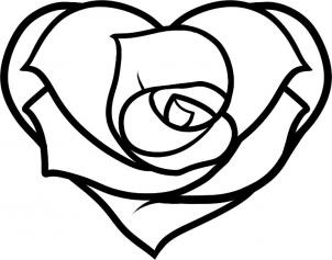 DRAWINGS OF ROSES AND HEARTS STEP BY STEP | Drawing Tips
