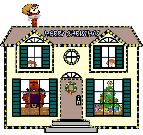 Christmas Houses Animated Graphics - Animate It!