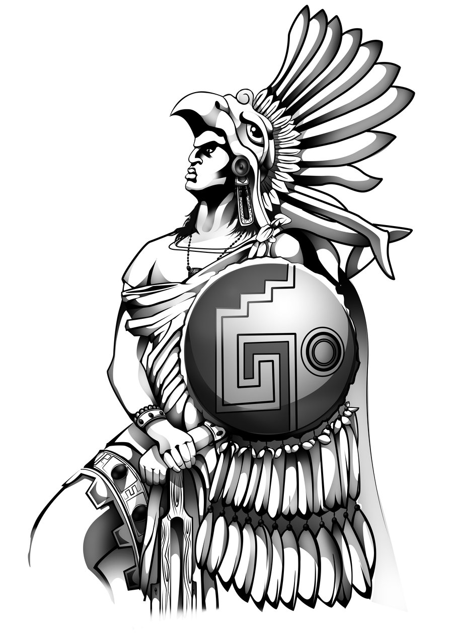Aztec Warrior by theEGAS on deviantART
