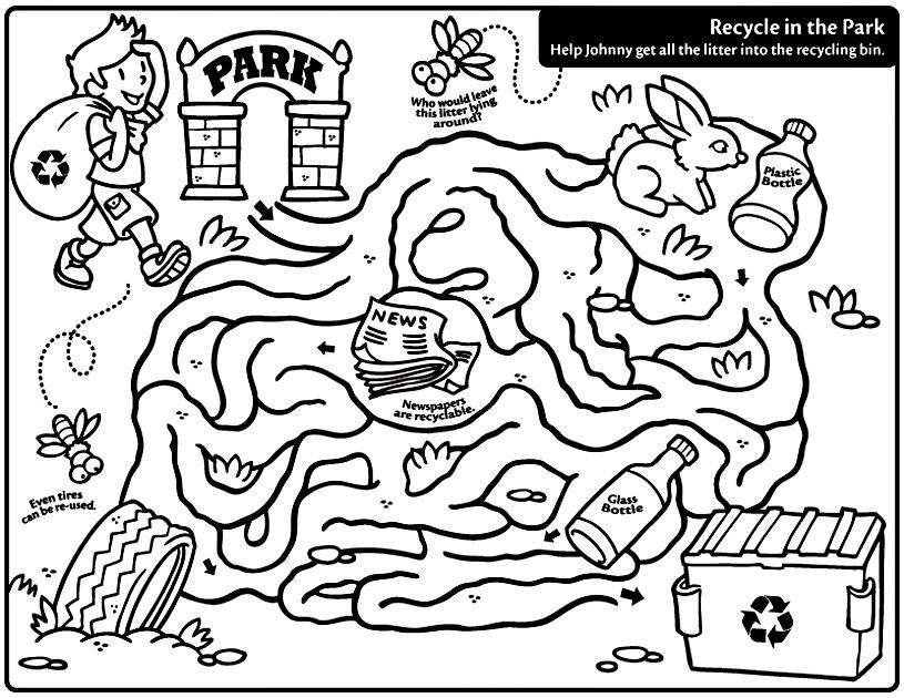 Coloring Pages Recycling - AZ Coloring Pages