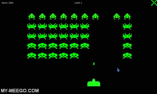 Space Invaders for MeeGo Harmattan (Nokia N9 / N950 app) by Adam ...