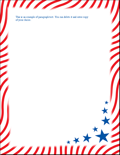 free patriotic page borders for microsoft word