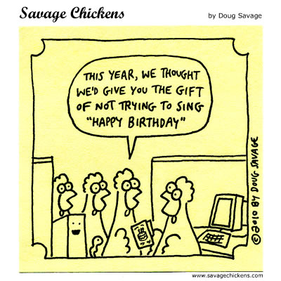 Office Birthday Cartoon | Savage Chickens - Cartoons on Sticky ...