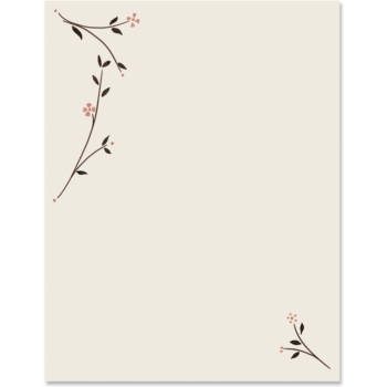 Simple Blossoms PaperFrames Border Papers by PaperDirect