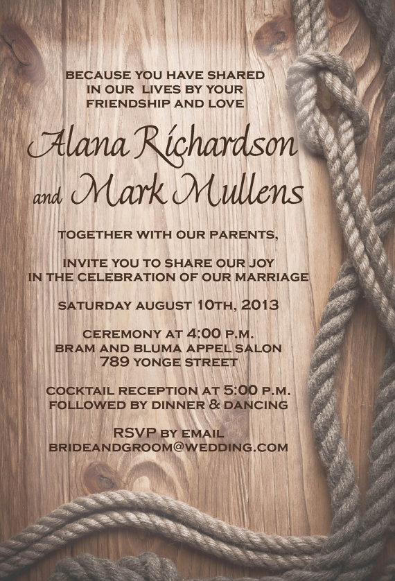 Rustic Wood Country Western Wedding Invitations // Ranch Style ...