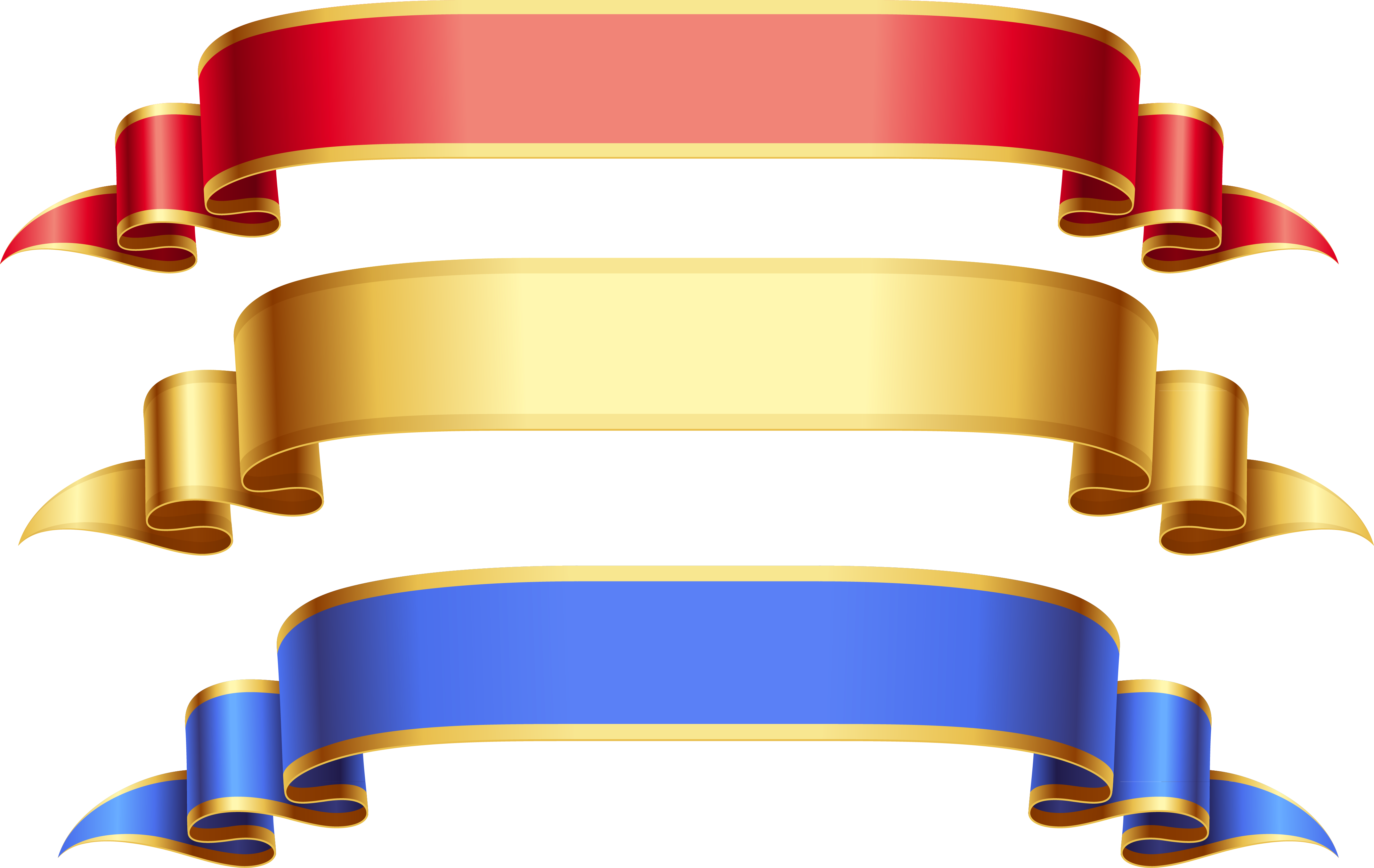 Gold Ribbon Vector Png - Gallery