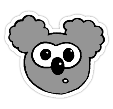 Cartoon Koala" Stickers by zeliahgazer | Redbubble - ClipArt Best ...