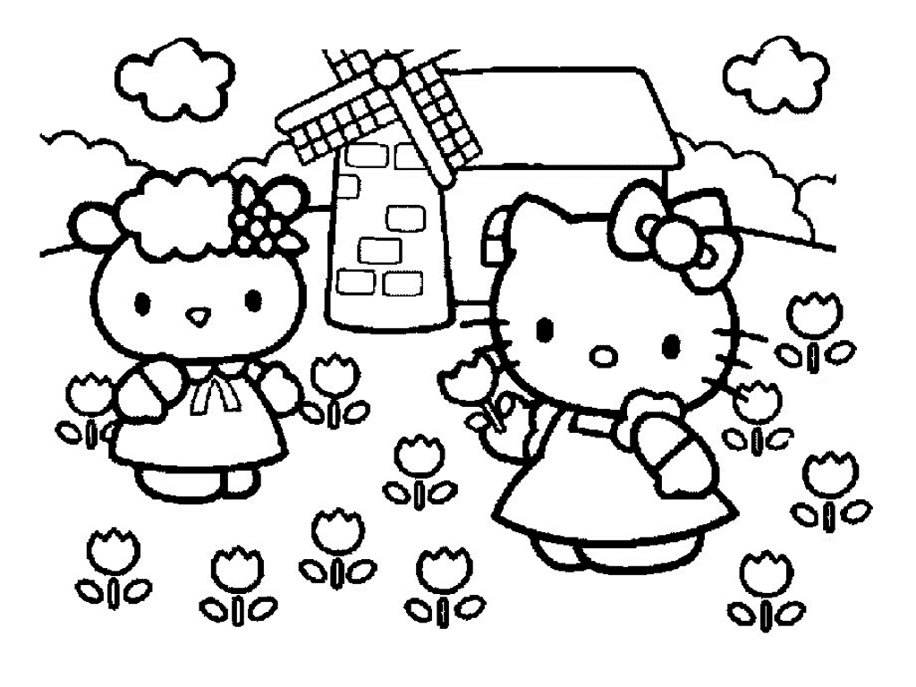 Gambar sketsa hello kitty | Gambar Hello Kitty dan Aksesoris nya.