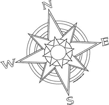 free printable adult coloring pages compass | pirates coloring ...