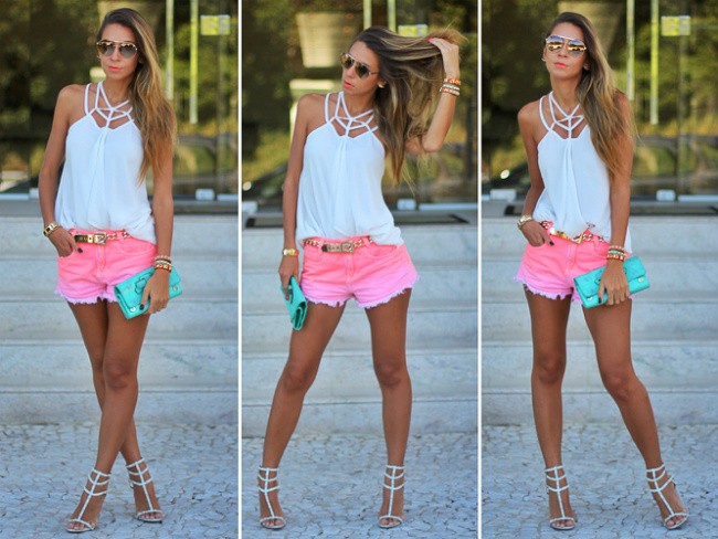 Look do dia com shorts tie dye | Blog de Moda e Look do dia ...