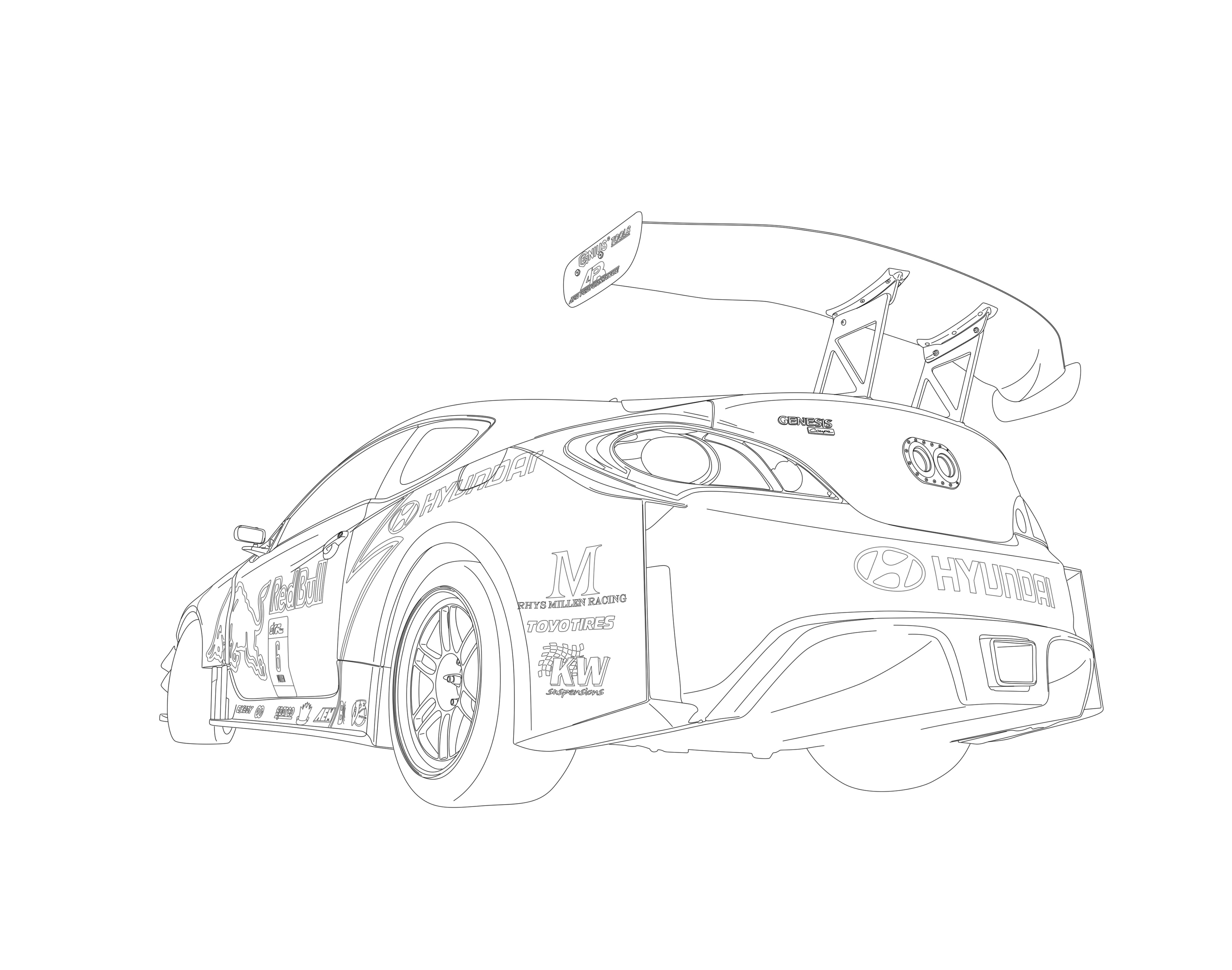 Line Drawing Of Car | galleryhip.com - The Hippest Galleries!