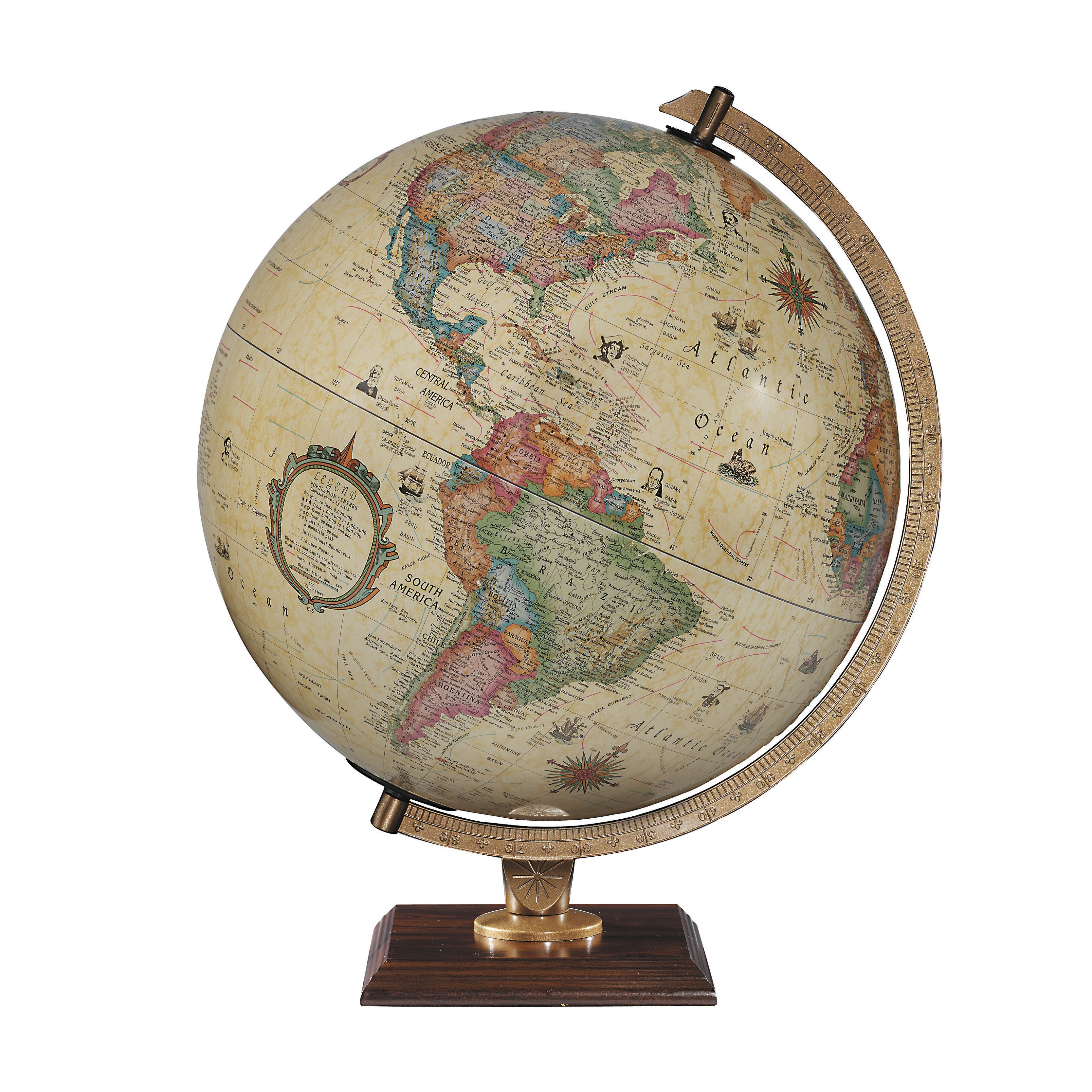 Replogle Carlyle Illuminated Desktop World Globe | Free Shipping ...