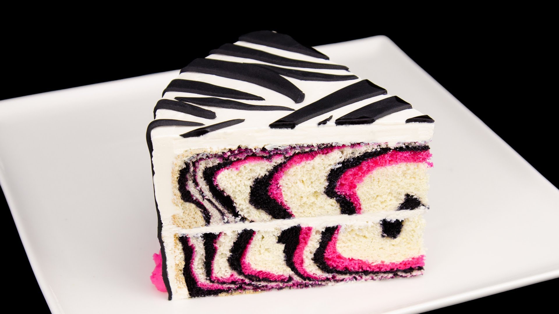 How to Make a Pink Zebra Cake Tutorial from Cookies Cupcakes and ...