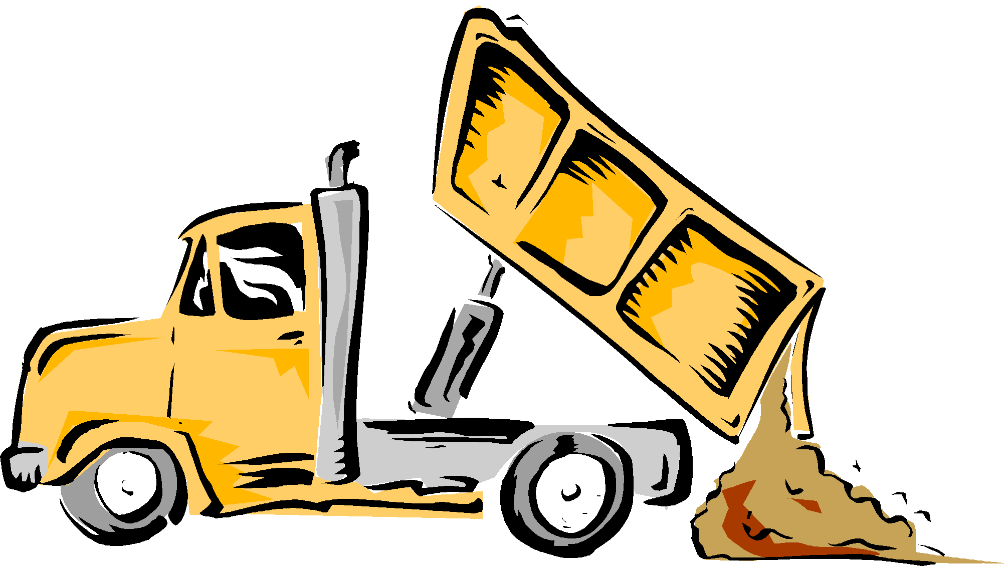 Garbage Truck Dumping Dump Clipart - Free Clip Art Images