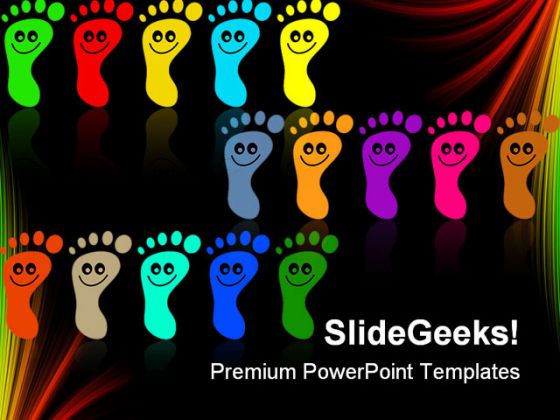 Colorful Feet Diversity Global PowerPoint Templates And PowerPoint ...