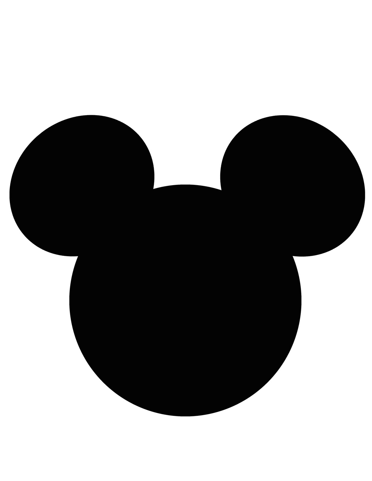 Mickey Mouse Template - ClipArt Best