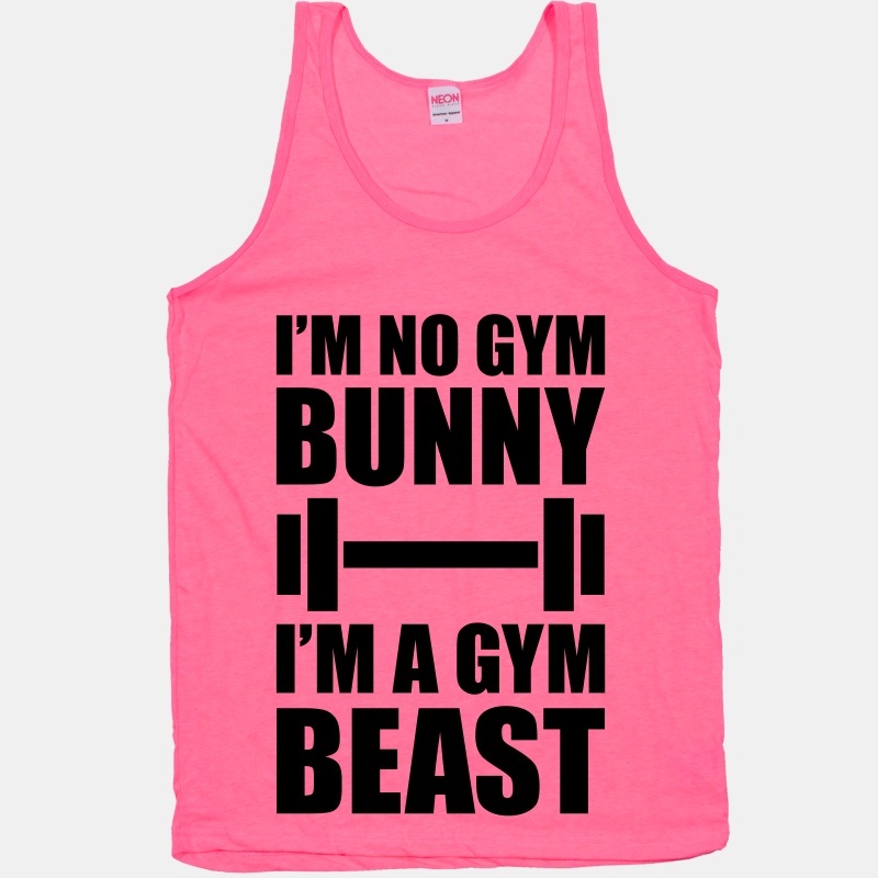 I'm No Gym Bunny | T-Shirts, Tank Tops, Sweatshirts and Hoodies ...