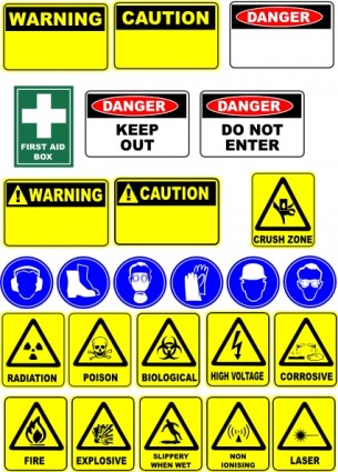 Safety Signs clip art Vector clip art - Free vector for free download