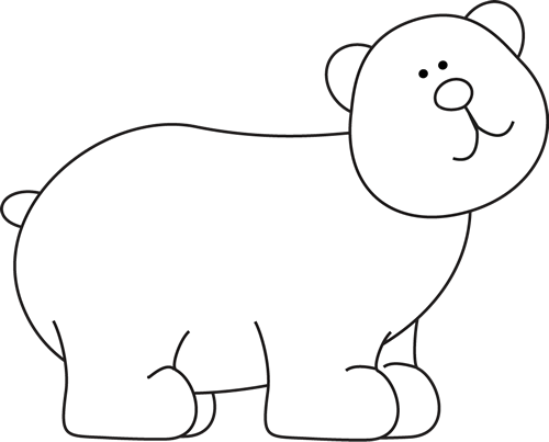 Cute Bear Clipart Black And White | Clipart Panda - Free Clipart ...