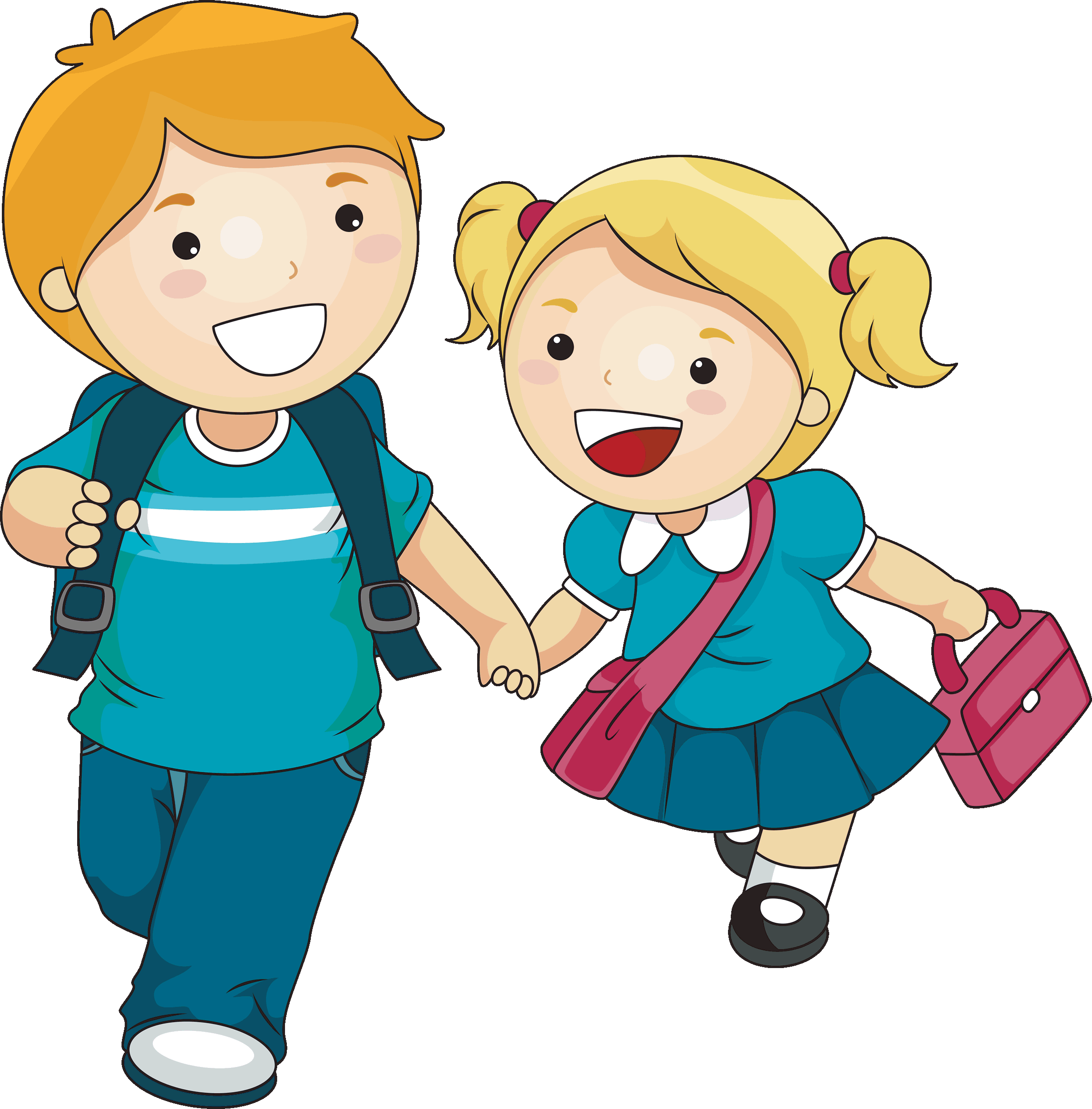 Two School Kids | Clipart Panda - Free Clipart Images