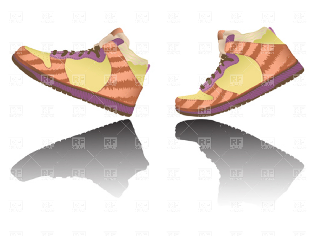 Trends For > Tennis Shoes Walking Clipart