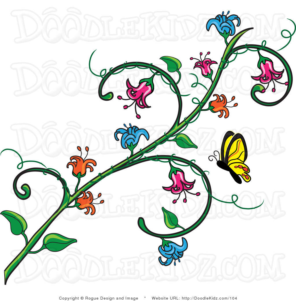 clipart of flowers and butterflies - photo #7