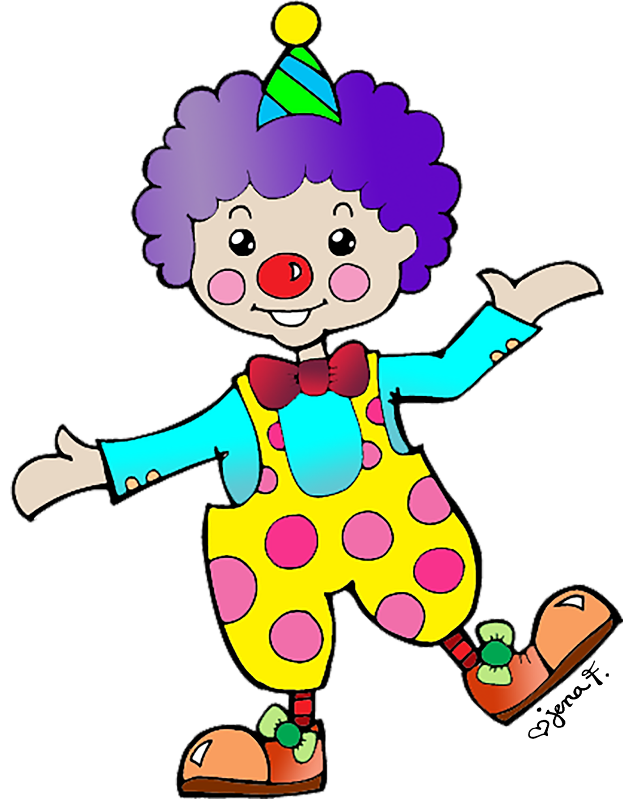 clown with balloons clipart - photo #39
