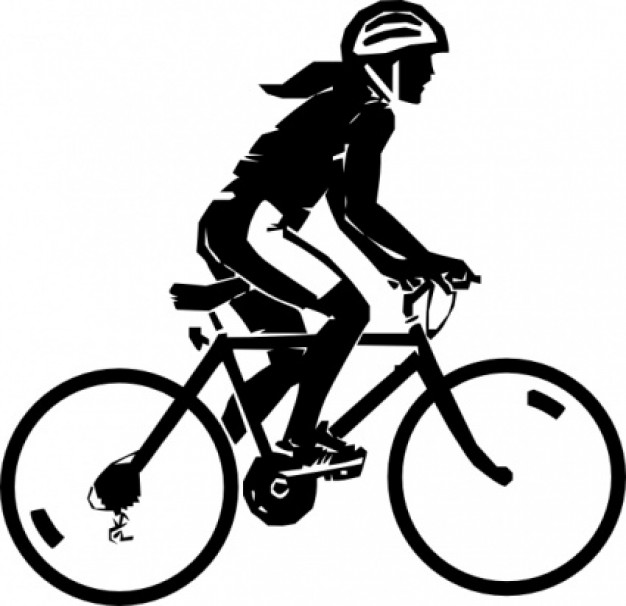 Steren Bike Rider clip art Vector | Free Download