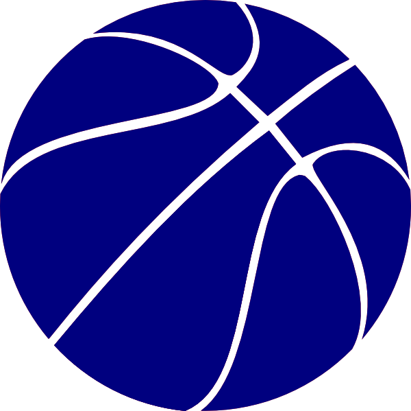 Blue Basketball clip art - vector clip art online, royalty free ...
