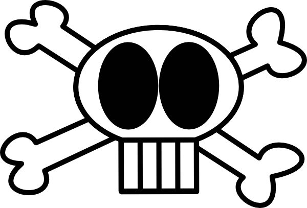 Goofy Skull clip art - vector clip art online, royalty free ...