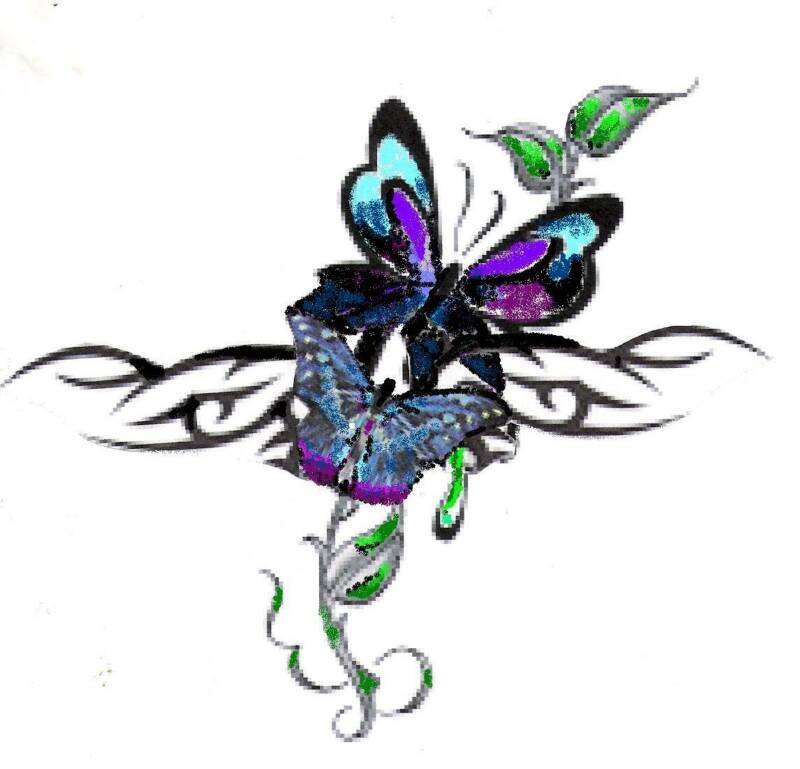 butterfly-drawing-tattoo-4 - Gjzzx.com