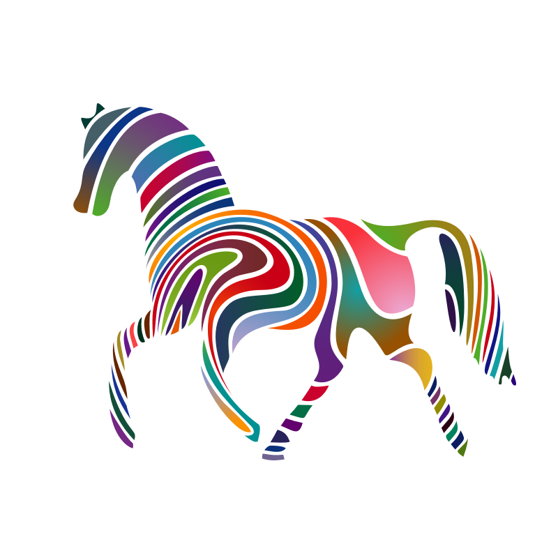 Clipart - Waved Horse (Spring Version) 2009