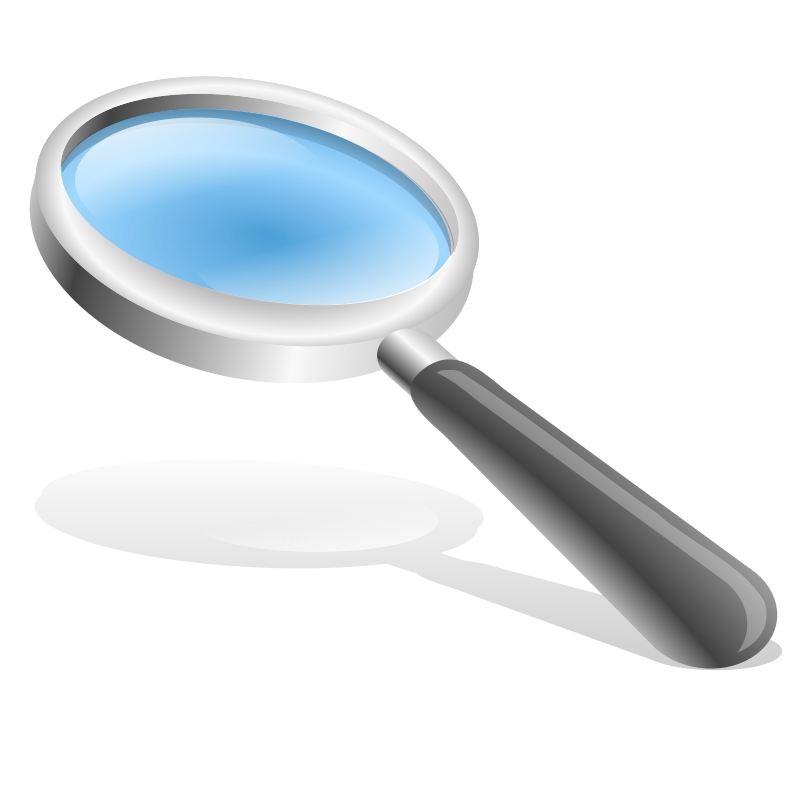 Clipart - magnifying glass