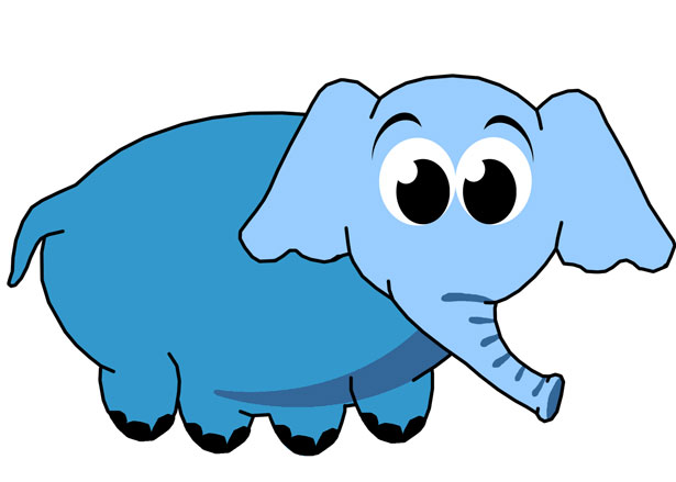 Blue Elephant Clip Art | Clipart Panda - Free Clipart Images