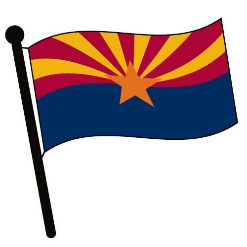 Arizona Waving Flag Clip Art