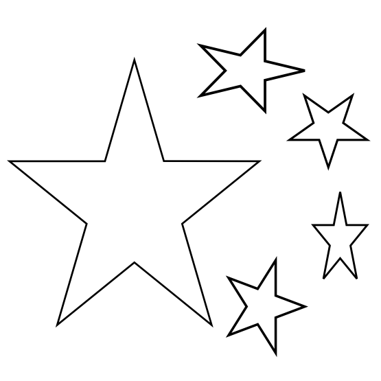 Star Line Art - ClipArt Best