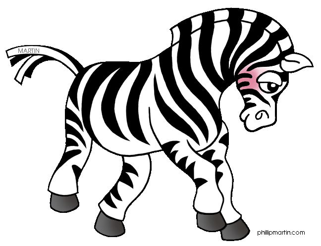 Free Animals Clip Art by Phillip Martin, Zebra