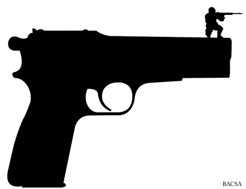 Gun By bacsa | Philosophy Cartoon | TOONPOOL
